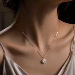 Celeste Solitaire Necklace