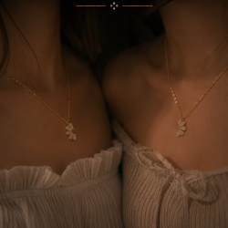 Jewlyta Blossoms Sister Necklace